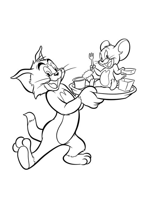 Tom and Jerry Coloring Pages - Free Coloring Pages Printables