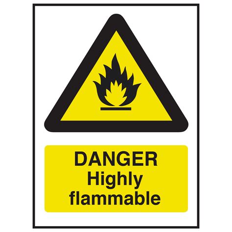 Danger Highly Flammable Sign | Catersigns