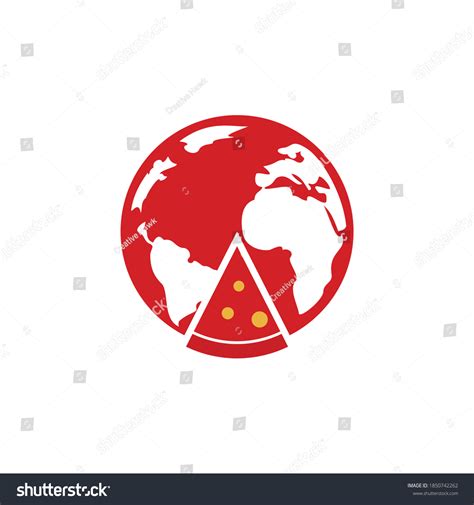 Pizza Planet Vector Logo Design Unique Stock Vector (Royalty Free ...