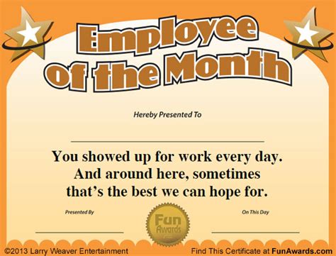 Funny Employee Of The Month Quotes. QuotesGram