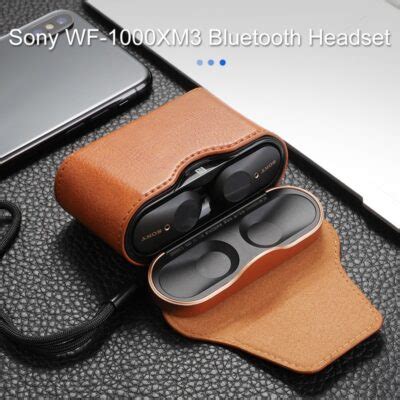 Leather Case For SONY WF-1000XM3 Earphone Accessories Charging Box For ...