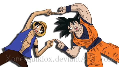 Goku and Luffy - Dragon Ball Z Fan Art (35961806) - Fanpop