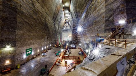 Salt Mine of Slanic Prahova in Romania Editorial Photo - Image of cave, rock: 255525211