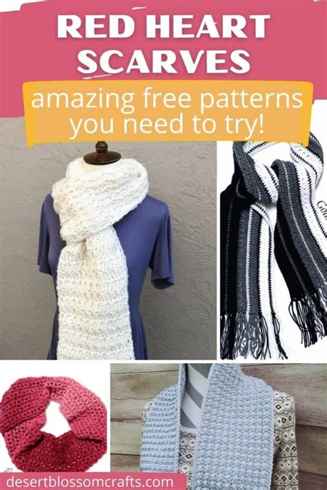 12+ Free Red Heart Crochet Scarf Patterns