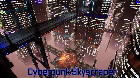 Cyberpunk Skyscraper in Environments - UE Marketplace