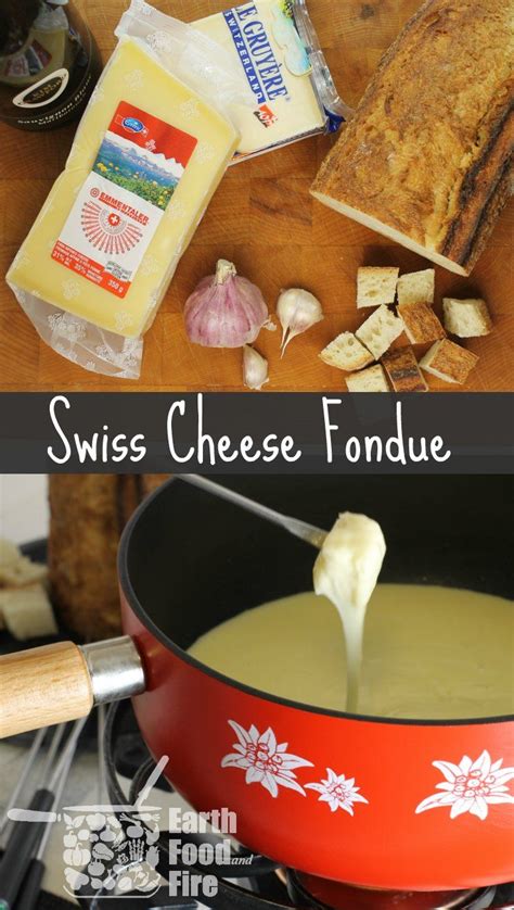 Authentic Swiss Cheese Fondue | Recipe | Cheese fondue, Swiss cheese ...