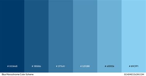 Blue Color Palettes For Decorating Monochromatic Color Scheme | My XXX Hot Girl