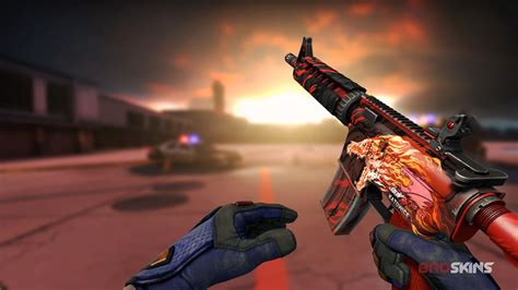 M4A4 Howl (Factory New) 0.03 with iBUYPOWER (Holo) Katowice 2014 + Specialist Gloves Fade ...