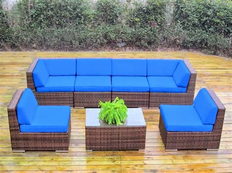 Sale of 50% Genuine Ohana Outdoor Patio Sofa Sectional Wicker Furniture ...