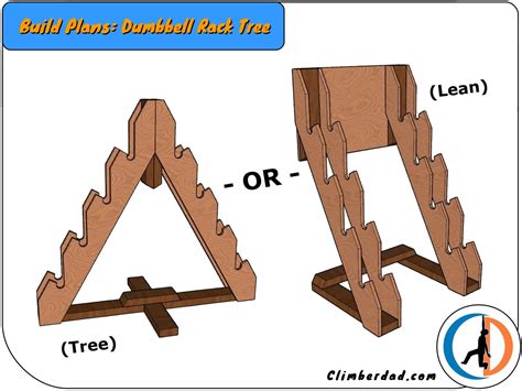 Dumbbell Rack Dumbbell Tree Build Plans, 2 for 1 - Etsy