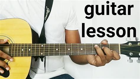 Guitar lesson for beginners (chords) - YouTube