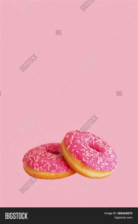 Two Pink Glazed Donuts Image & Photo (Free Trial) | Bigstock