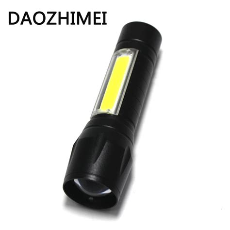 Portable USB Powerful LED Flashlight Built in Battery Rechargeable ...