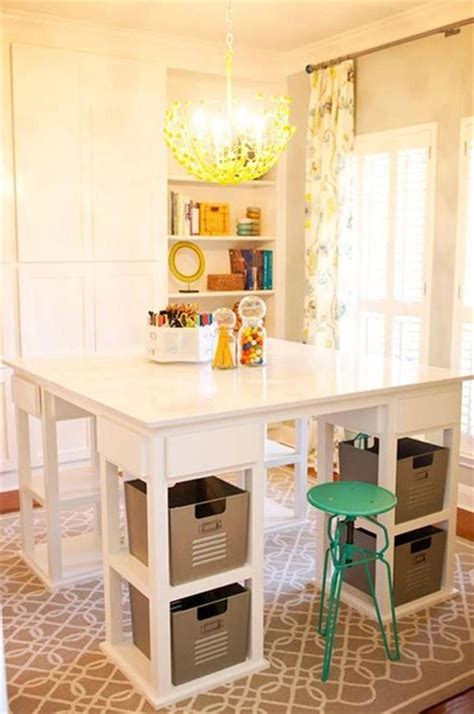 25 Best IKEA Craft Room Table with Storage Ideas for 2019 9 | Ikea crafts, Ikea craft room ...