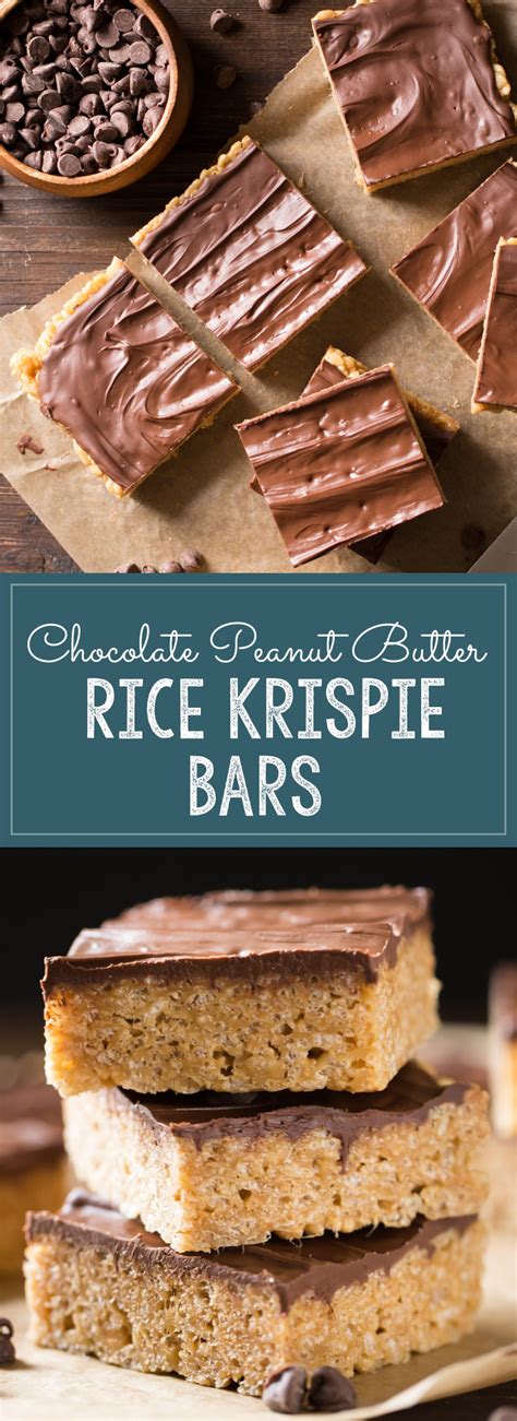 Chocolate Peanut Butter Rice Krispie Bars - Lovely Little Kitchen