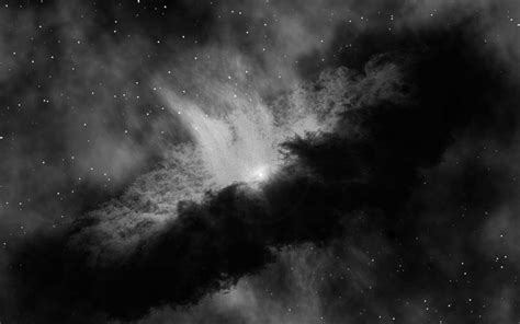 wallpaper for desktop, laptop | nc49-space-bw-dark-nebula-star-awesome