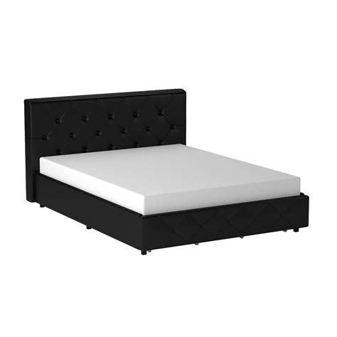 Buy DHP Dakota Upholstered Platform Bed with Underbed Storage Drawers ...