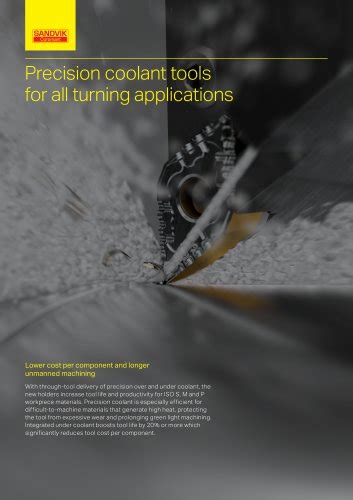 Precision coolant tools for all turning applications - Sandvik Coromant ...