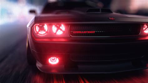 Dodge Challenger Angel Headlights 4k Dodge Challenger Angel Headlights 4k wallpapers | Dodge ...