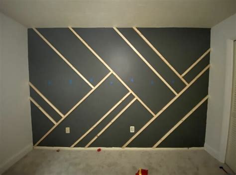 DIY Geometric Accent Wall