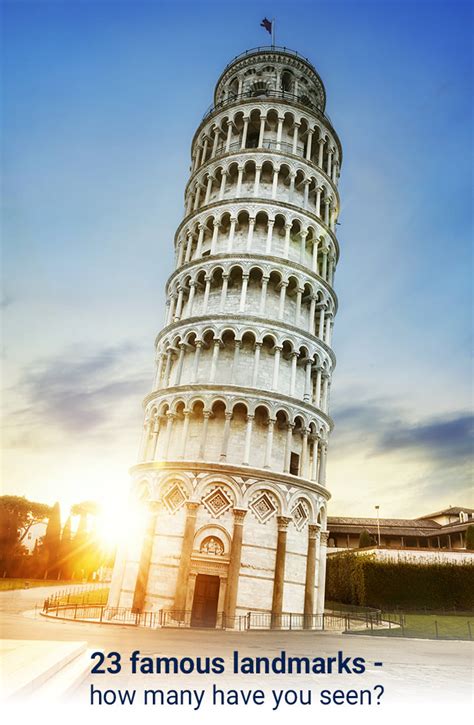 23 famous landmarks - how many have you seen?