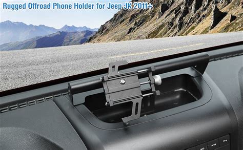 Amazon.com: Rugged Heavy Duty Dash Bar Phone Holder Dashboard Cell Phone Mount for 2011-2018 ...