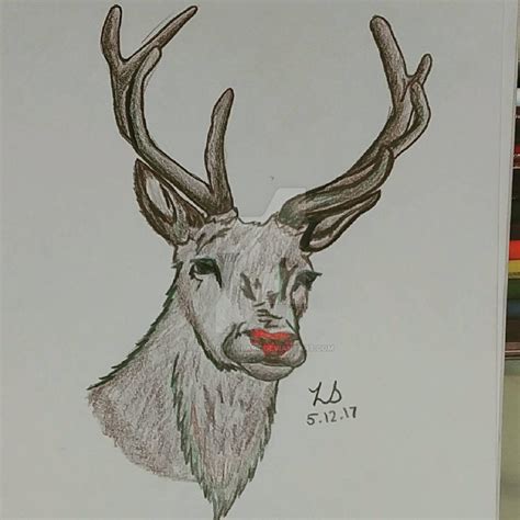 Rudolph the red nosed reindeer by lloydspurlart on DeviantArt