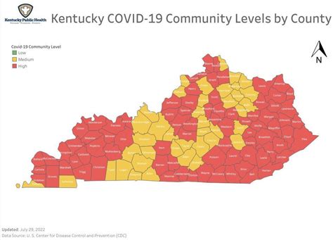 Kentucky COVID map updated July 29 | | wevv.com