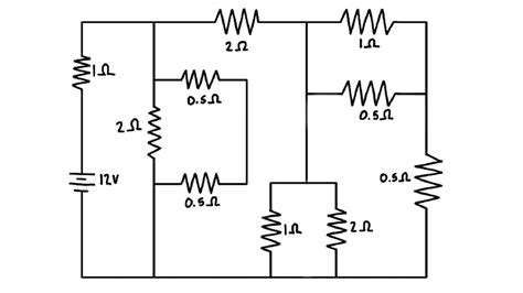 Complicated Circuit Diagram Resistance Total
