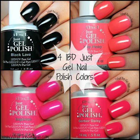 4 IBD Just Gel Nail Polish Colors