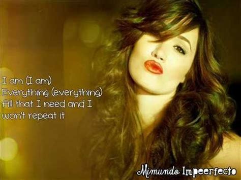 Demi Lovato ~Yes I am. [FULL LYRICS. NEW SONG 2012] [HD] -UNBROKEN. - YouTube