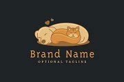 Cat & Dog Friendship Logo | Branding & Logo Templates ~ Creative Market