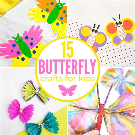 15 Butterfly Crafts for Kids - Happiness is Homemade