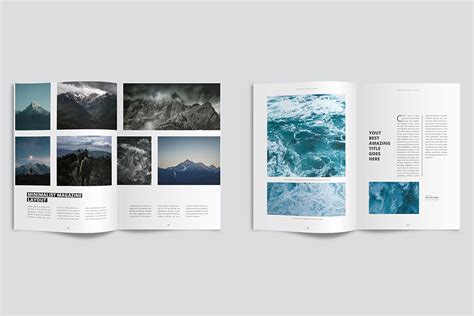 Clean & Modern Minimalist Magazine Layout