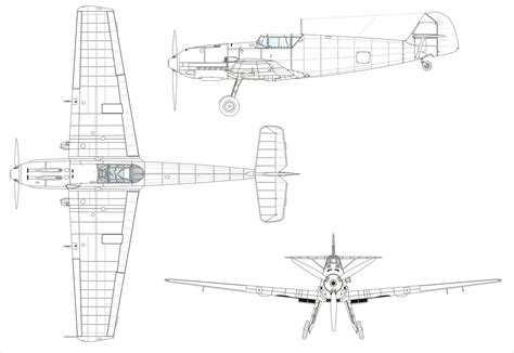 Asisbiz Aircraft blue print and technical line drawing of a ...