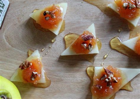 Manchego Cheese with Quince Jam, Agave, and Pecans - Lola's Cocina