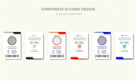Premium Vector | Business modern and creative corporate company employee id card template ...