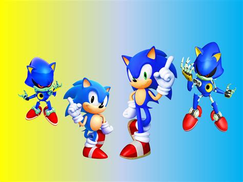 Classic Modern Sonic vs Classic Modern Metal Sonic by 9029561 on DeviantArt