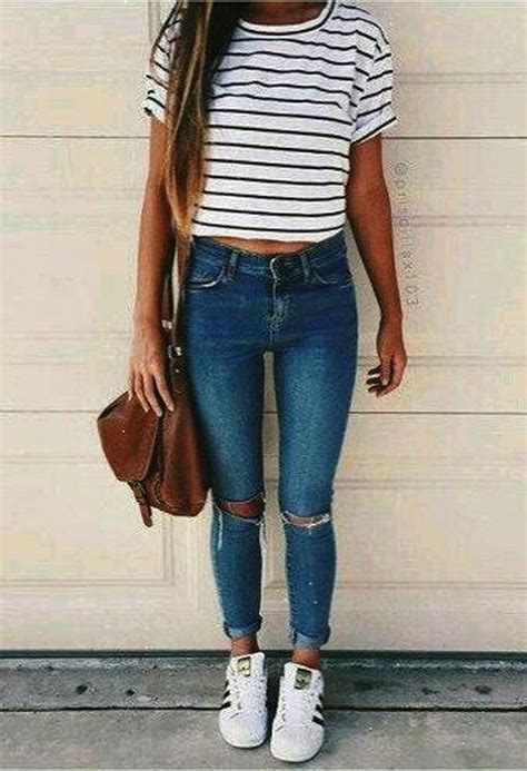 46 Easy And Cute Summer Outfits Ideas For School - ADDICFASHION