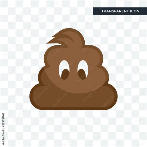 poop vector icon isolated on transparent background, poop logo design ...