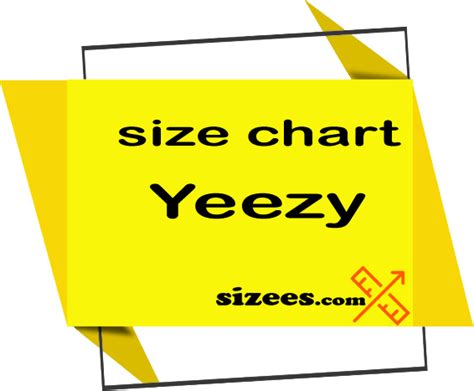 Adidas Yeezy size chart - men, women, kids - Sizees