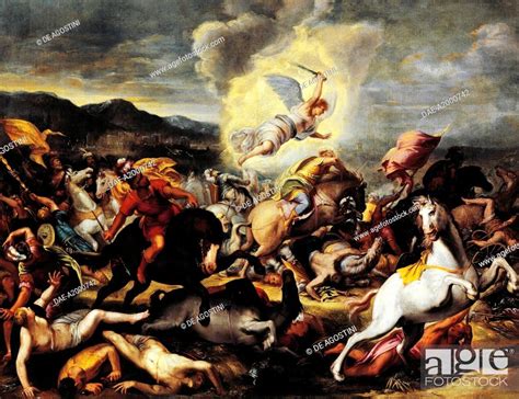 Destruction of the armies of Sennacherib, late 16th-early 17th century, Stock Photo, Picture And ...