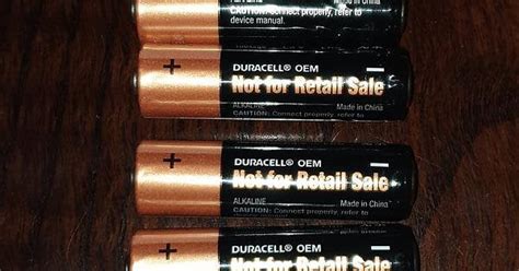 These 'Not for Retail Sale' OEM Duracell batteries that came in a ...