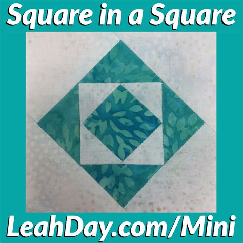 square in a square block - Free Motion Quilting Project