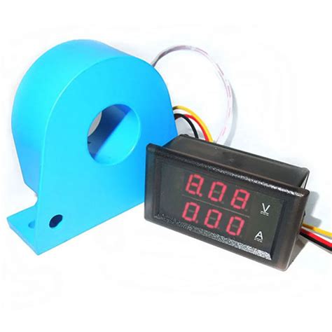 DC Voltage Current Monitor Meter 100V/200A Digital Volt Amp ...