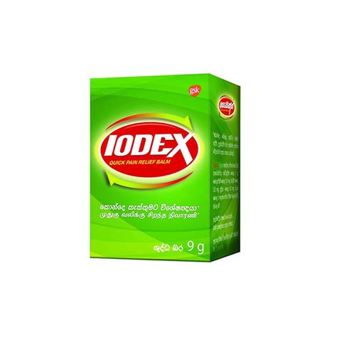 Iodex Balm 9g | Online Pharmacy in Sri Lanka | Carelink.lk