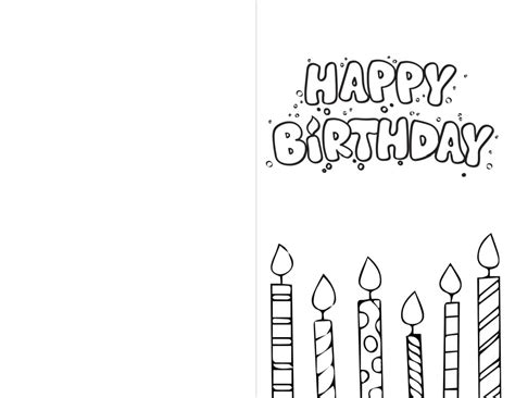 3 Printable Birthday Card Drawing Ideas