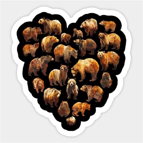 Grizzly Bear Adaptations - Bears - Sticker | TeePublic