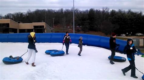 Snow tubing at Boyce Park - YouTube