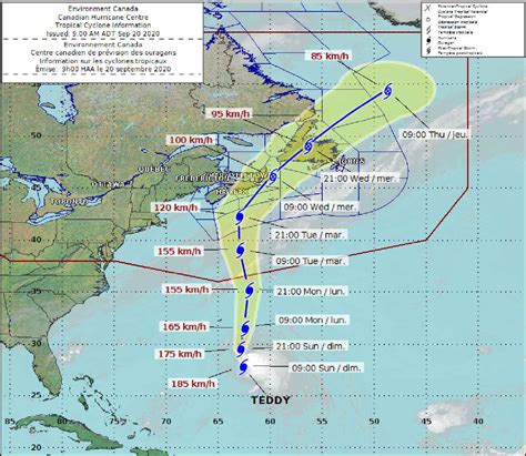 NetNewsLedger - Hurricane Teddy Setting Sights on Atlantic Canada